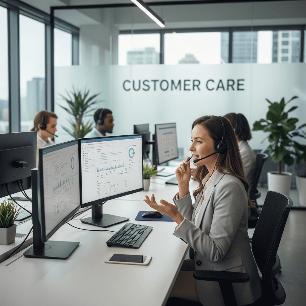 AI receptionist answering calls