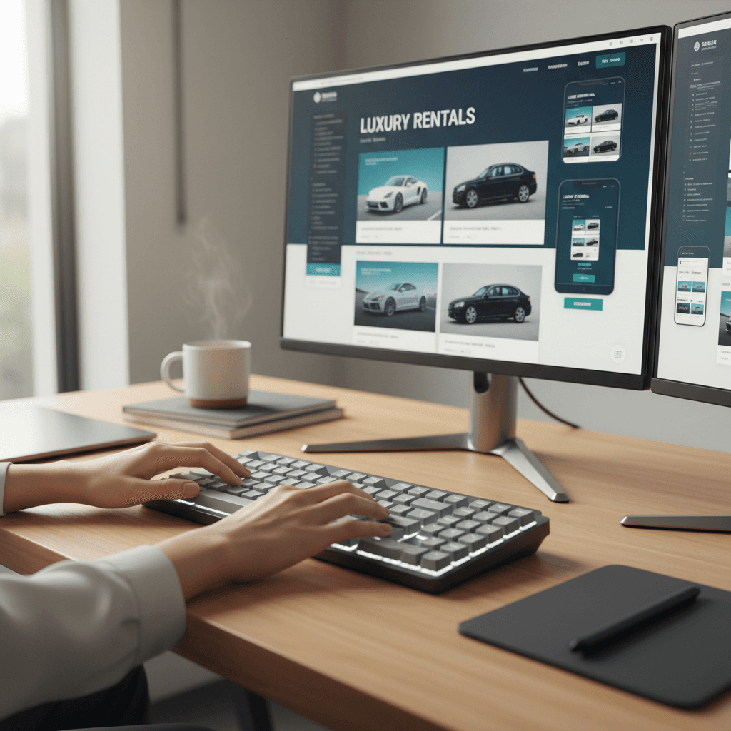 AI website development interface